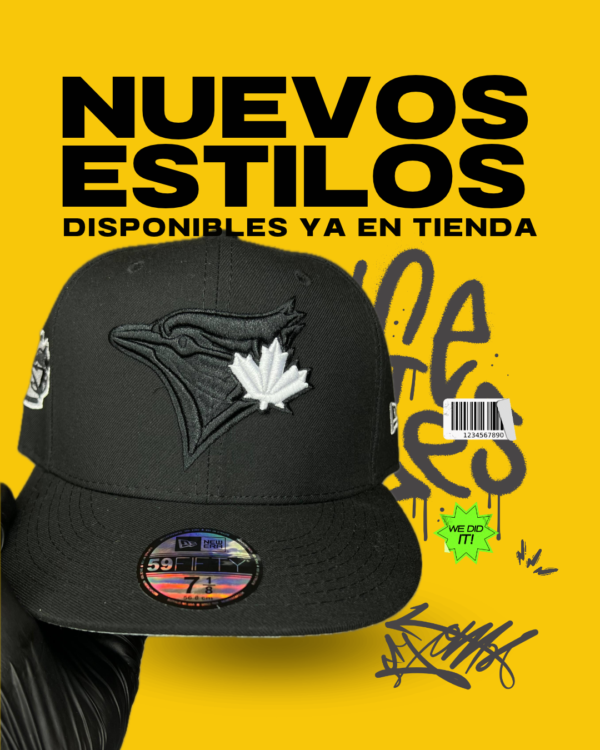 New Era 59FIFTY de color negro de los Toronto